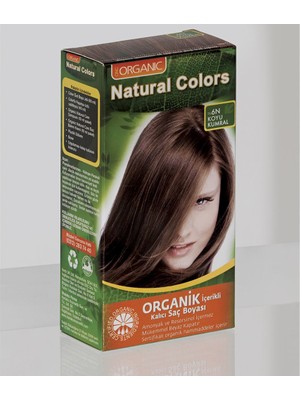 Natural Colors 6n Koyu Kumral Organik Saç Boyası