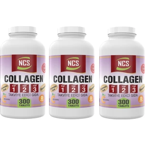 Collagen () (Tip) 1-2-3 Hyaluronic Acid 3 x 300 Tablet = 900 Tablet C & E & D Vitamini