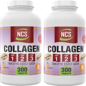 Collagen () (Tip) 1-2-3 Hyaluronic Acid 2 x 300 Tablet = 600 Tablet C & E & D Vitamini