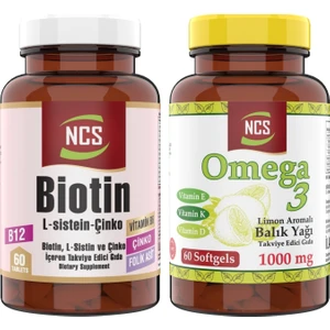 Omega 3 Balık Yağı K & D Vitamini 60 Kapsül Biotin 60 Kapsül