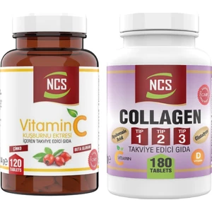 180 Tablet Hidrolize Collagen Tip 1-2-3 Glutatyon Vitamin C 1000 Mg Beta Glukan 120 Tablet