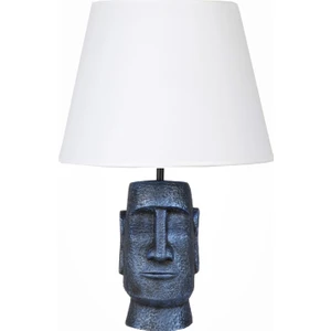 Qdec Modern Dizayn Moai Abajur Cobalt Beyaz