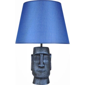 Qdec Modern Dizayn Moai Abajur Cobalt Mavi