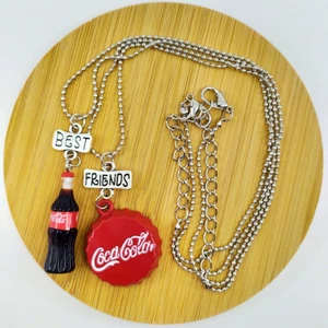 Şeker Ofisi Best Friends Bff 2'li Zincir İpli Kolye Kola Kapak
