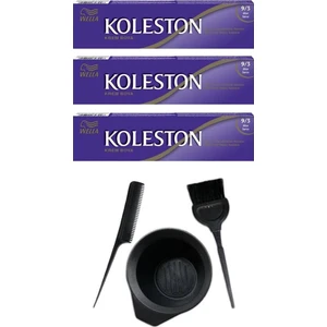 Koleston Tüp Saç Boyası 9.3 3 Adet + Saç Boyama Seti