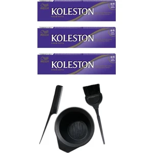 Koleston Tüp Saç Boyası 6.0 3 Adet + Saç Boyama Seti