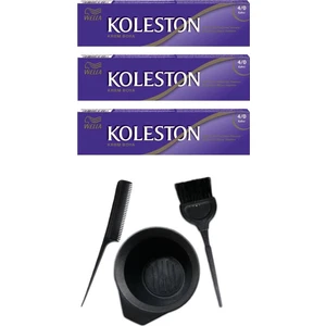 Koleston Tüp Saç Boyası 4.0 3 Adet + Saç Boyama Seti