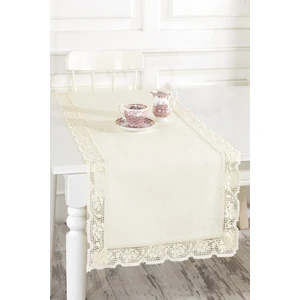 Ödel Home Keten Dantelli Runner