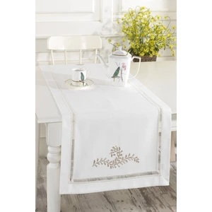 Ödel Home Duck Kumaş Ajurlu İşlemeli Runner