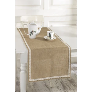 Ödel Home Jut Kumaş Dantelli  Runner
