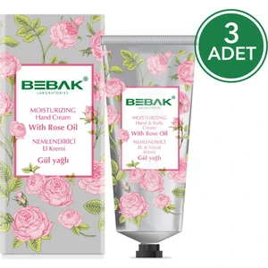 Gül Özlü Nemlendirici El Kremi 60 ml 3 Adet