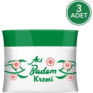 Acı Badem Kremi 70 ml Kavanoz 3 Adet