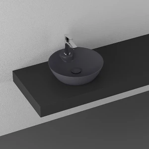 Sistemay Soft Tezgahüstü Lavabo 45 cm Antrasit
