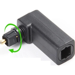 4440 Fiber Optik Toslink M/f Dijital 90 Derece Dirsek L Çevirici Dönüştür Adaptör