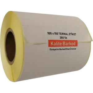 Kalite Barkod 100x150 Termal Etiket - 6 Rulo Barkod Etiketi
