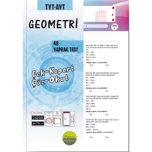 Pano Tyt-Ayt Geometri Yaprak Testleri (48 Adet) Çek Kopart