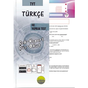 Pano Tyt Türkçe Yaprak Testleri (48 Adet) Çek Kopart