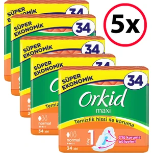 Maxi Normal Ped 34'lü (5 Adet)