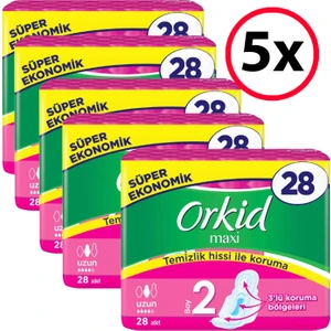 Maxi Uzun Ped 28'li (5 Adet)