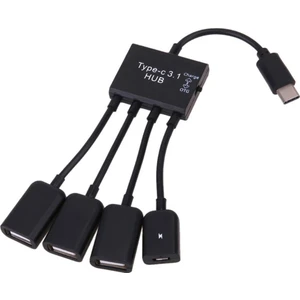 Type C USB 3.1 USB 4 In 1 Otg ve Şarj Kablosu Type C USB 2.0 Otg