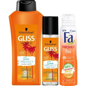 Glıss Sampuan Sun Protect 500 ml -Glıss Sıvı Sac Kremı 200 ml  Fa Deodorant