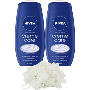 Nıvea Duş Creme Care  Duş Jeli 400ML x 2 + Lif