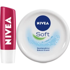 Lıp Lıp Fruıty Shine Kiraz 4,8g + Nivea Soft 300 ml