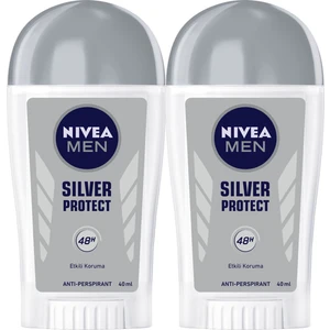 Nıvea Men Silver Protect Erkek Deodorant Stick 40 ml 2'li