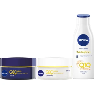 Q10 Gündüz+Gece Bakım Kremi 50 Ml+Losyon 250 ml Hediye!