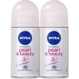 NIVEA Kadın Roll On Deodorant Pearl & Beauty 50ml,48 Saat Anti-perspirant Koruma x2 Adet