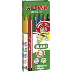 Alpino-Standart Keçeli Kalem 6'lı