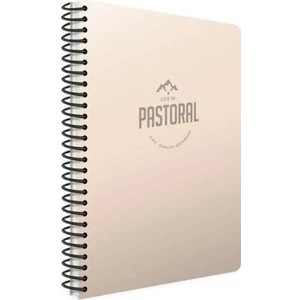 Pastoral Spiralli Plastik Kapak Defter A4 60 Yaprak 3229 Pastel Krem