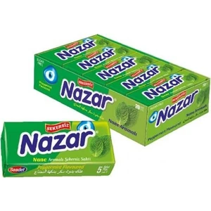 Nazar 5'li Nane Aromalı Sakız 20'li 7 gr