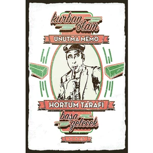 Ref Fikir Atölyesi Retro Vintage Ahşap Poster