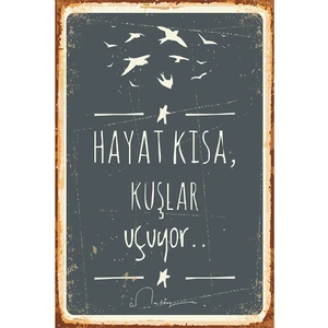 Ref Fikir Atölyesi Retro Vintage Ahşap Poster