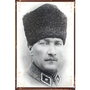 Ref Fikir Atölyesi Retro Vintage Ahşap Poster Mini 15X20
