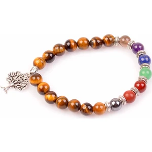 Taş Sandığı Kaplan Gözü Taşı Çakra Bileklik - 8 mm