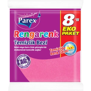 Rengarenk Temizlik Bezi 8'li Paket