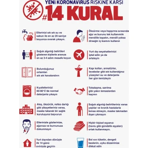 14 Kural Folyo Baskı Uyarı Sticker Etiket