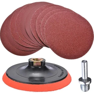 Cırt Zımpara Seti + Matkap Aparatı 115 mm (7 Parça)