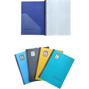 Chromo (A4) 80 Yp. Pp Kapak Spiralli Defter - Kareli 4'lü
