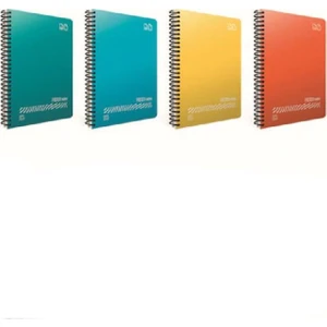 Fresco Spiralli Defter A4 80 Yp. Çizgisiz 4'lü