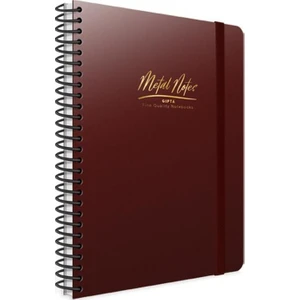 Metal Notes Spiralli Defter A4 100 Yp. Kareli 4472