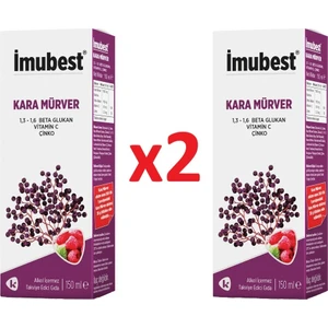 Imubest Beta Glukan Kara Mürver Şurup 2X150 ml