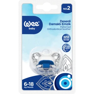Wee Baby Klasik Desenli Damaklı Emzik No:2 - Nazar Boncuğu