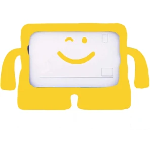 Ceplab Samsung Galaxy Tab 3 Lite T-110 T113 Kılıf Emoji Standlı Silikon Tablet Kılıfı+Dokunmatik Kalem Hediye