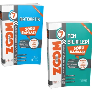 Günay Yayınları Gün&Ay Yayınları 7. Sınıf Zoom Matematik ve Fen Bilimleri Soru Bankası
