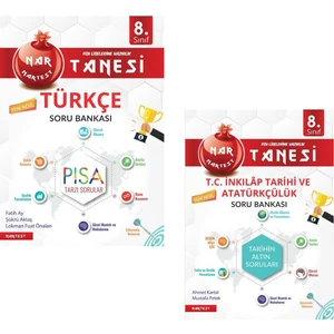 Nartest Yayınevi 8. Sınıf Nar Tanesi Türkçe ve İnkılap Tarihi Soru Bankası