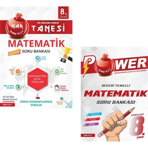 Nartest Yayınevi 8. Sınıf Nar Tanesi ve Power Matematik Soru Bankası
