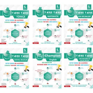 Nartest Yayınevi 5. Sınıf Tüm Dersler Etkinlikli Defter Seti (6 Kitap)